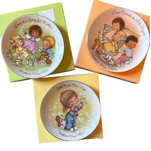 Avon Mother's Day Collector Plates - 1982, 1983 & 1984